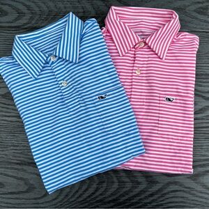2 VINEYARD VINES Striped Polo Shorts - L boys